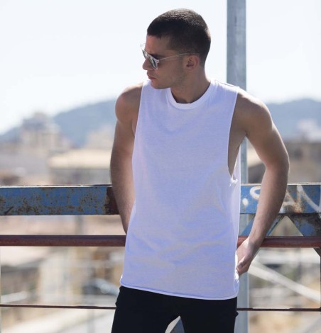Męska luźna koszulka bez rękawów Męska luźna koszulka bez rękawów