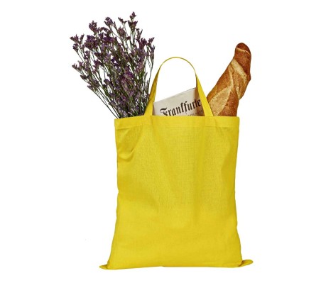 Bawełniana torba na zakupy PRINTWEAR®, krótkie uszy, kolory