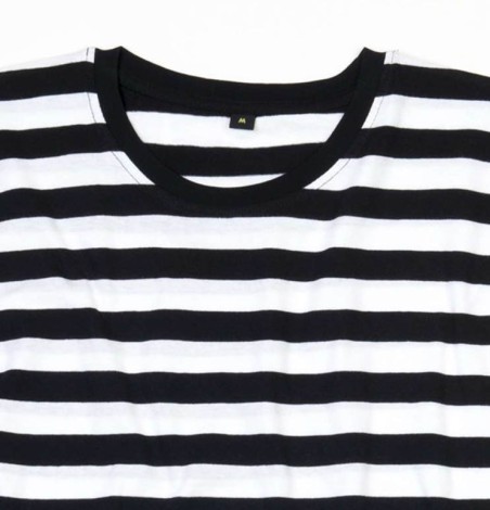 Męski lekki T-shirt w paski