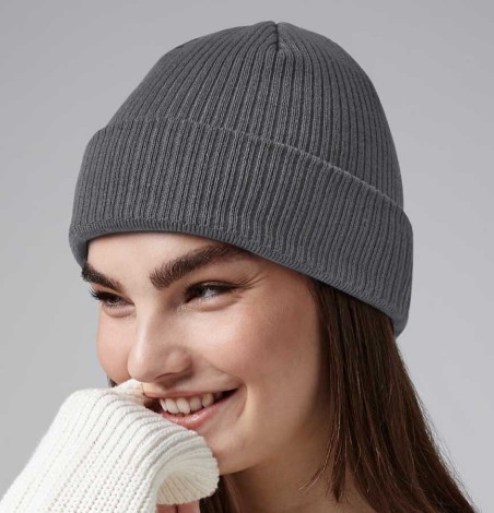 Dwuwarstwowa czapka beanie z bawełny organicznej