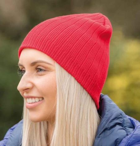 Bawełniana dwuwarstwowa czapka beanie