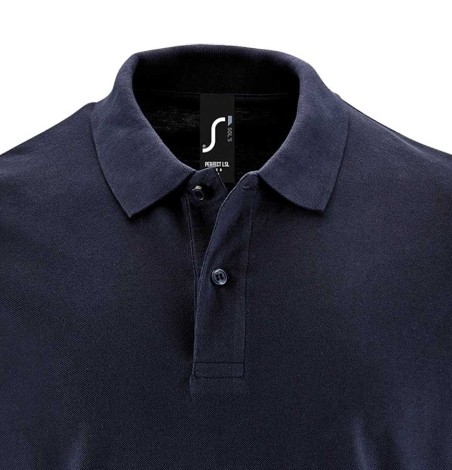 Męskie polo Perfect z długimi rękawami