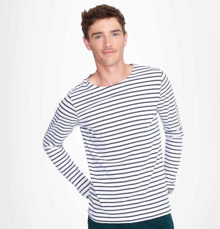 Męska koszulka w paski z długimi rękawami Męska koszulka w paski z długimi rękawami