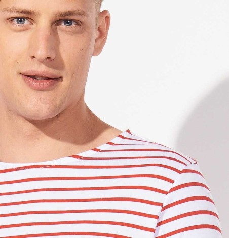 Męska koszulka w paski z długimi rękawami Męska koszulka w paski z długimi rękawami