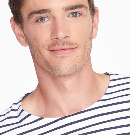 Męska koszulka w paski z długimi rękawami Męska koszulka w paski z długimi rękawami