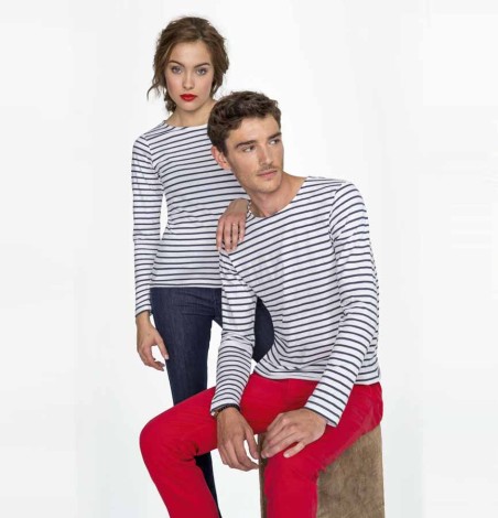 Męska koszulka w paski z długimi rękawami Męska koszulka w paski z długimi rękawami