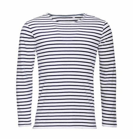 Męska koszulka w paski z długimi rękawami Męska koszulka w paski z długimi rękawami