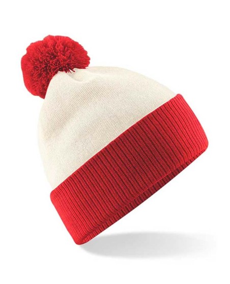 Dwukolorowa czapka z pomponem BEECHFIELD® Snowstar Dwukolorowa czapka z pomponem BEECHFIELD® Snowstar