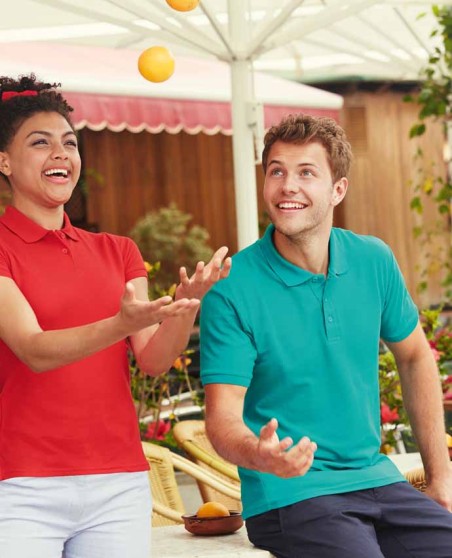 KOSZULKA POLO FRUIT OF THE LOOM 65/35 DLA PANA