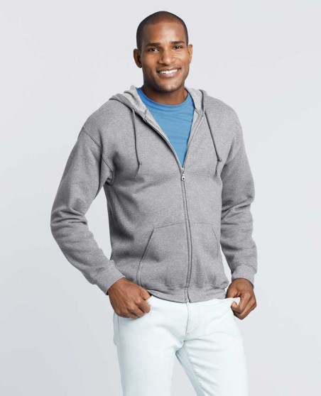 Bluza na zamek z kapturem GILDAN® dla pana