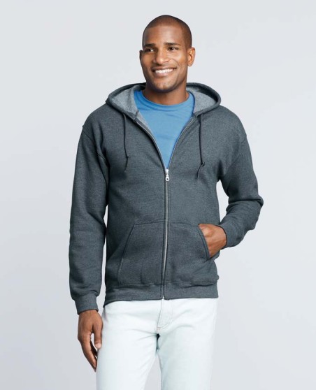 Bluza na zamek z kapturem GILDAN® dla pana