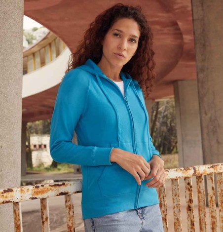 Lekka damska bluza z kapturem