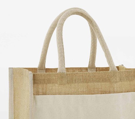 Torba z krochmalonej juty z kieszenią z bawełny WESTFORD MILL®