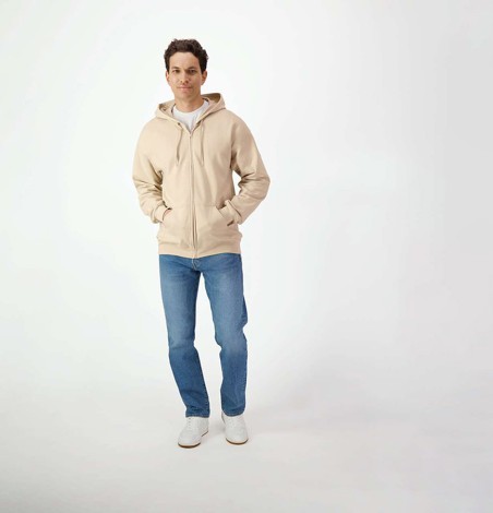 Rozpinana bluza SOFTSTYLE® z kapturem unisex