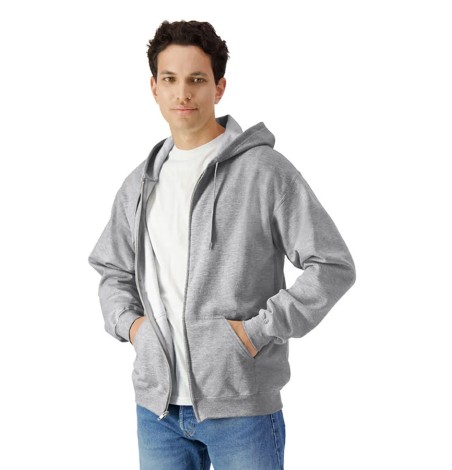 Rozpinana bluza SOFTSTYLE® z kapturem unisex