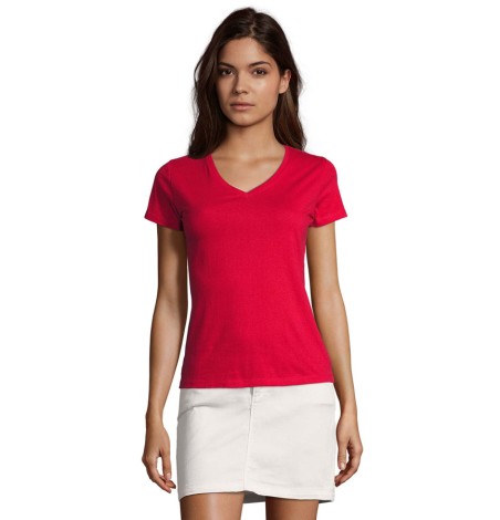 T-shirt damski w serek Imperial