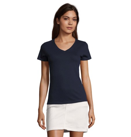 T-shirt damski w serek Imperial