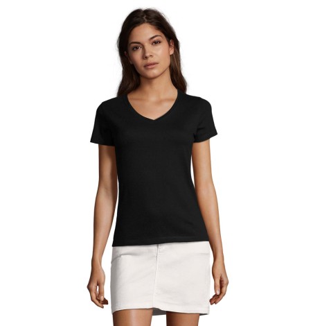 T-shirt damski w serek Imperial