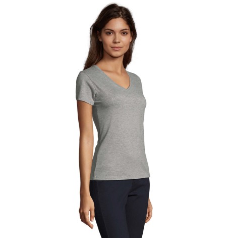 T-shirt damski w serek Imperial