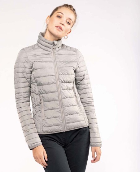 Lekka pikowana kurtka bez kaptura KARIBAN® z woreczkiem dla pani