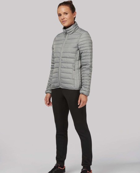 Lekka pikowana kurtka bez kaptura KARIBAN® z woreczkiem dla pani