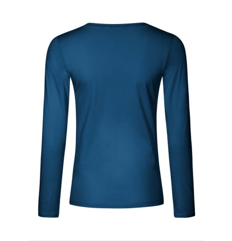 Damski T-shirt z dekoltem V z długimi rękawami Damski T-shirt z dekoltem V z długimi rękawami