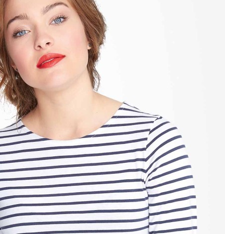 Damska koszulka w paski z długimi rękawami Damska koszulka w paski z długimi rękawami