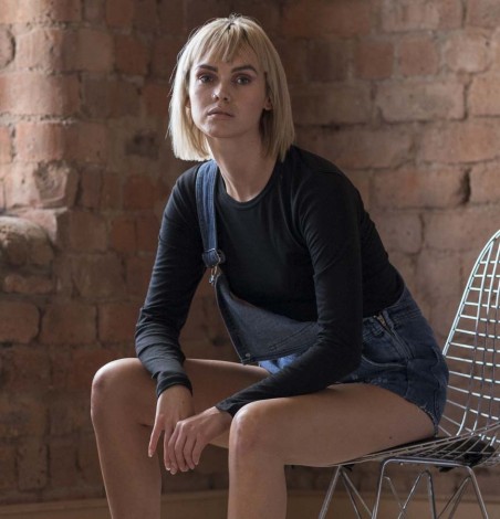 Damska koszulka Tri-Blend z długimi rękawami