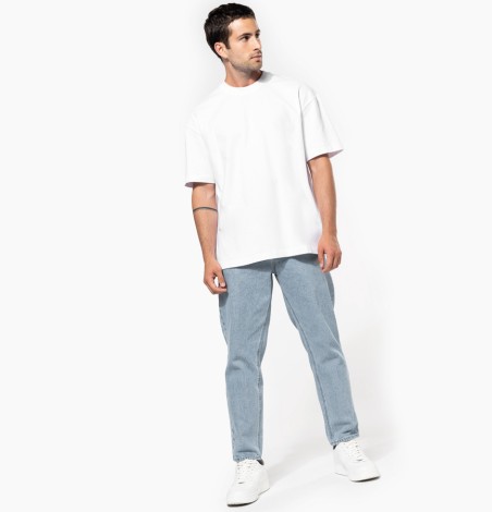 Gruby bawełniany T-shirt Oversized unisex Gruby bawełniany T-shirt Oversized unisex