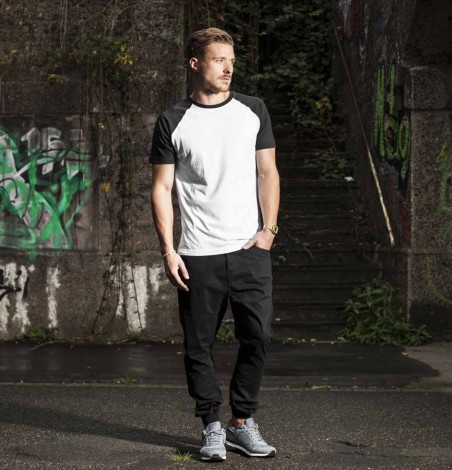 Męski T-shirt bejsbolowy Męski T-shirt bejsbolowy