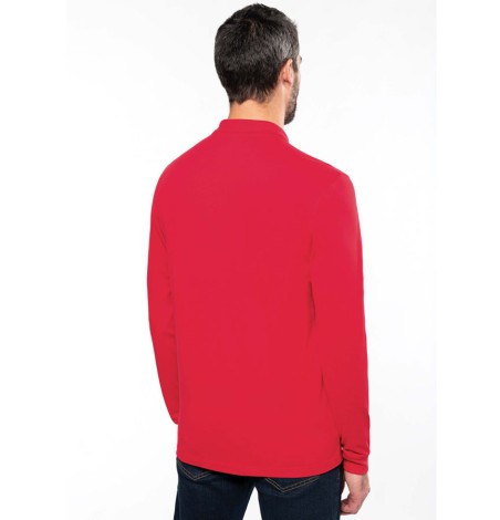 Lekka męska koszulka polo z długimi rękawami Lekka męska koszulka polo z długimi rękawami