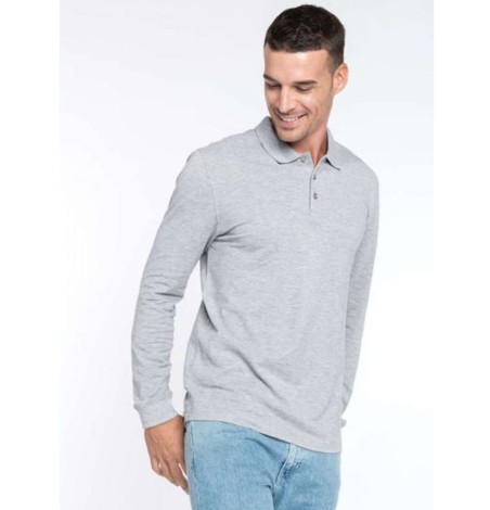 Lekka męska koszulka polo z długimi rękawami Lekka męska koszulka polo z długimi rękawami