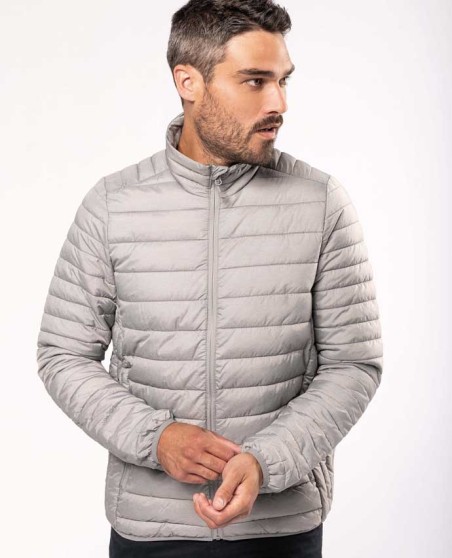 Lekka pikowana kurtka bez kaptura KARIBAN® z woreczkiem dla pana