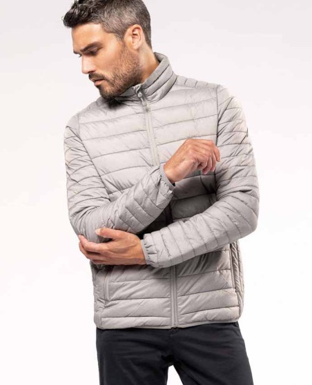 Lekka pikowana kurtka bez kaptura KARIBAN® z woreczkiem dla pana