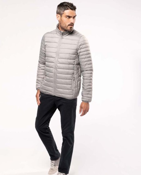 Lekka pikowana kurtka bez kaptura KARIBAN® z woreczkiem dla pana