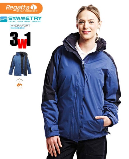 Przeciwdeszczowa kurtka systemowa 3 w 1 REGATTA® Defender III dla pani