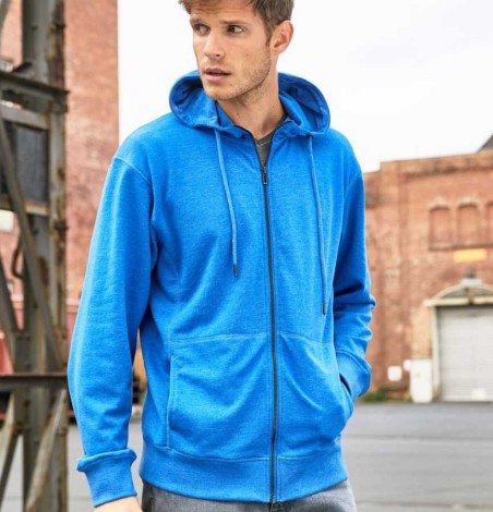 Męska organiczna rozpinana bluza z kapturem