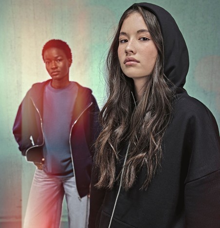 Bluza z kapturem na zamek Influence Oversized unisex