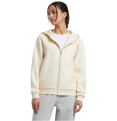 Miękka rozpinana bluza damska z kapturem Fluffy