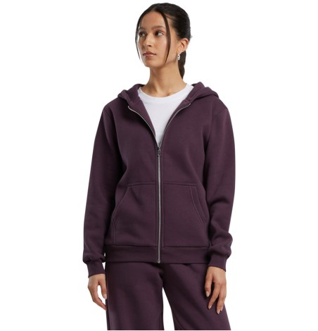 Miękka rozpinana bluza damska z kapturem Fluffy