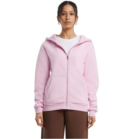 Miękka rozpinana bluza damska z kapturem Fluffy