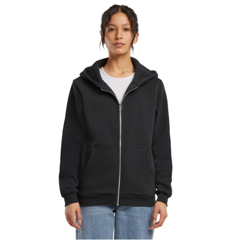 Miękka rozpinana bluza damska z kapturem Fluffy