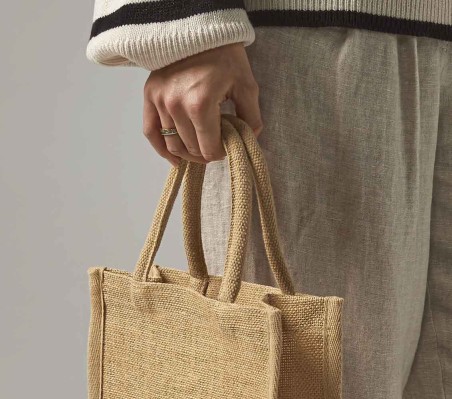 Mała torba z krochmalonej juty WESTFORD MILL®