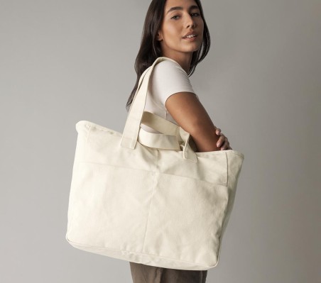 Duża zapinana torba WESTFORD MILL® z grubego płótna z podwójnymi uszami Duża zapinana torba WESTFORD MILL® z grubego płótna z podwójnymi uszami