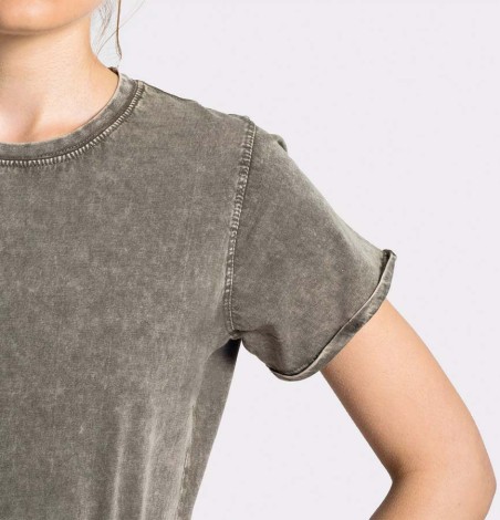 Damski T-shirt Husky z efektem jeansowym Damski T-shirt Husky z efektem jeansowym