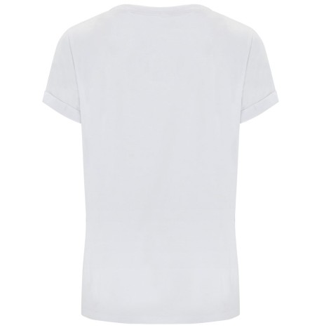 Damski T-shirt z podwiniętymi rękawami Damski T-shirt z podwiniętymi rękawami