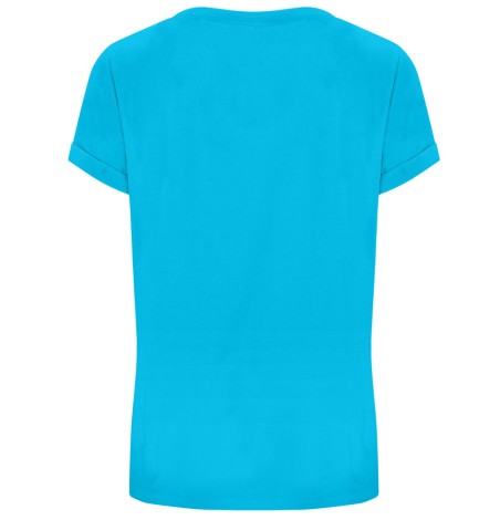 Damski T-shirt z podwiniętymi rękawami Damski T-shirt z podwiniętymi rękawami