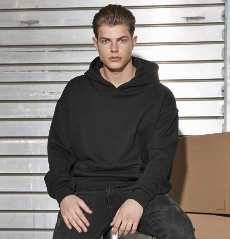 Ultra gruba nieszczotkowana bluza Boxy z kapturem Ultra gruba nieszczotkowana bluza Boxy z kapturem