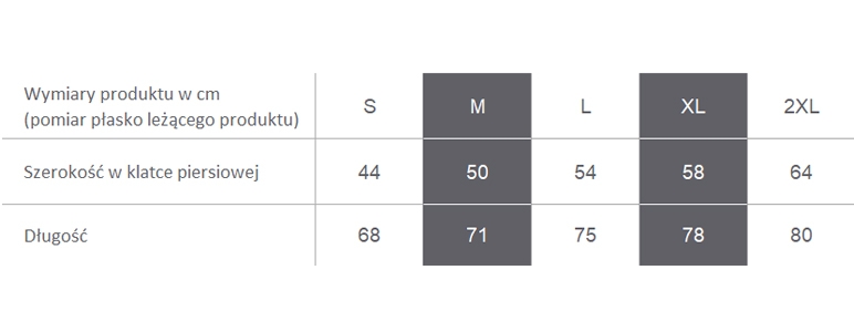 Producent dopuszcza różnice w wymiarach produktu do +/- 3,5%. Producent dopuszcza różnice w wymiarach produktu do +/- 3,5%.