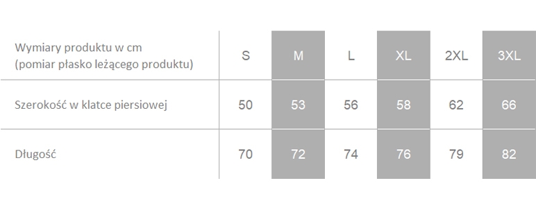 Producent dopuszcza różnice w wymiarach produktu do +/- 3,5%. Producent dopuszcza różnice w wymiarach produktu do +/- 3,5%.